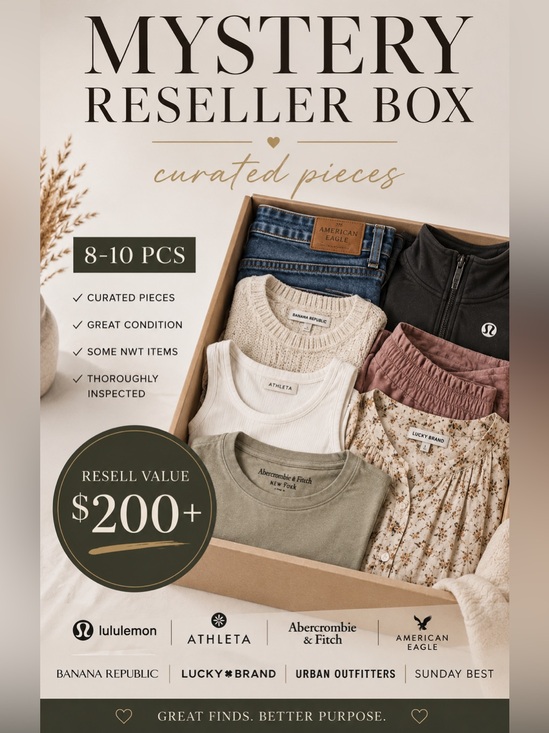 lululemon athletica Other - Mystery Reseller Box | 8 Premium Brand Pieces Lululemon Aritzia Abercrombie AE